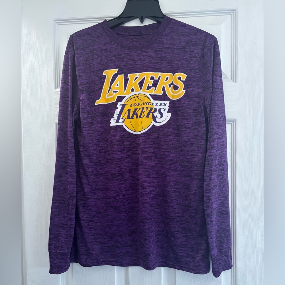 NBA Purple Heather Performance Tee with Logo